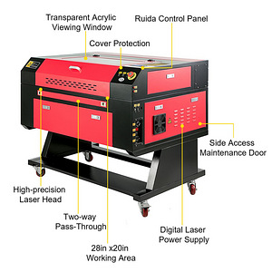 Lasermasin 60W, tööpind 70x50 cm (1 foto / 4)