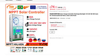 MPPT 60A Solar Charge Controller