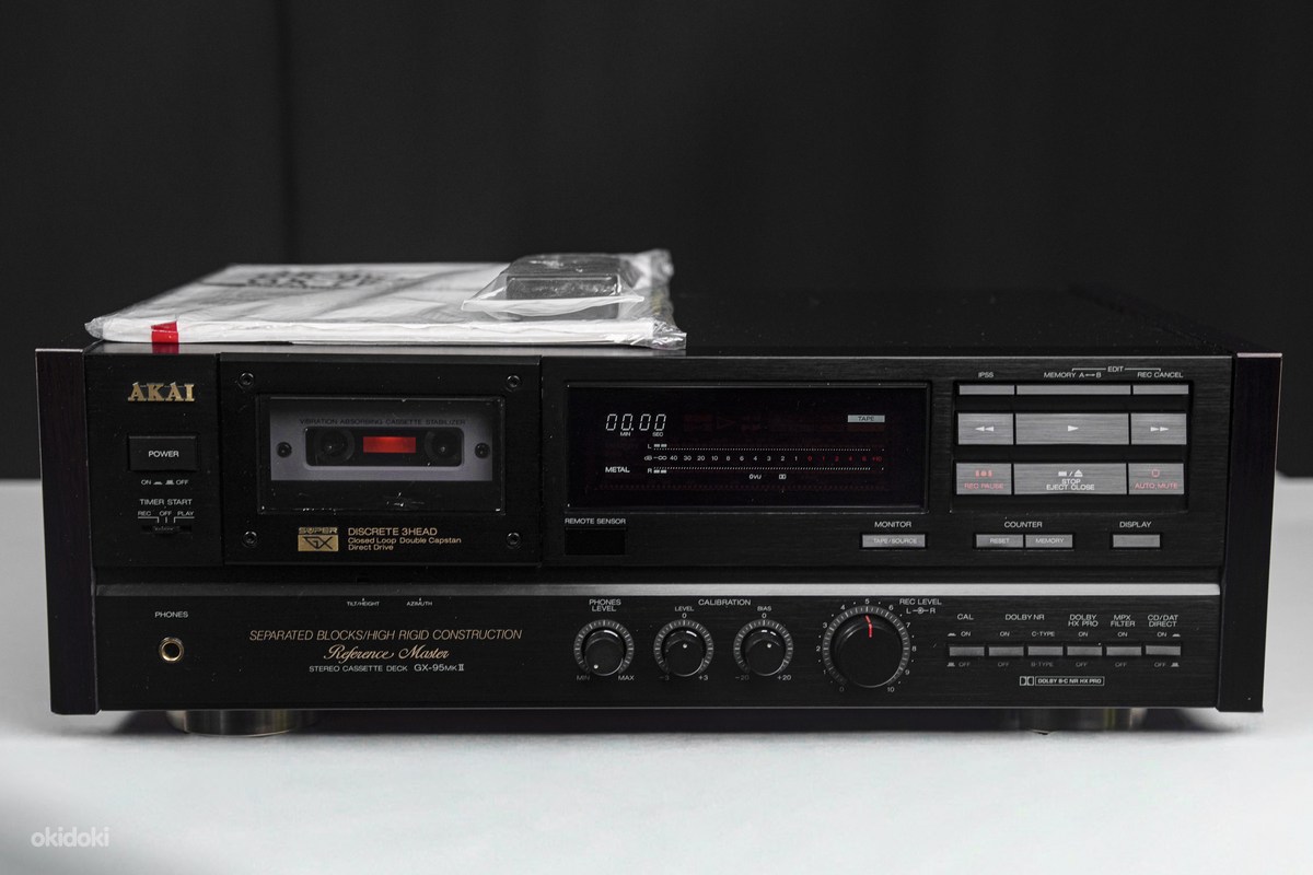 Akai GX-95MKII (MK2) Reference Master - Tallinn, Kassettdekid – okidoki