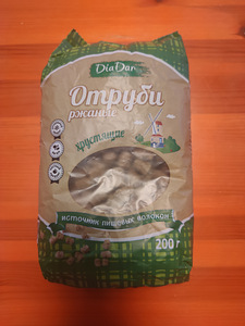 Отруби хрустящие "Диадар" ржаные 200гр (2 фото из 3)