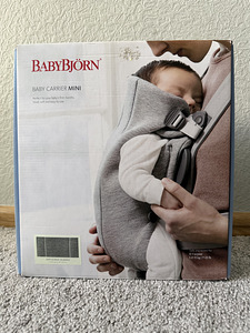 BABY BJÖRN kõhukott Mini, Light Grey, 3D Jersey (5 foto / 6)