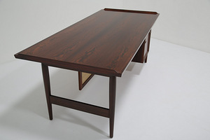 Vintage Danish Executive Rosewood Desk by Arne Vodder (4 foto / 7)