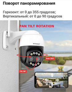 Камера наблюдения IP Smart WIFI 360° (2 фото из 10)