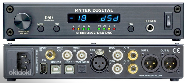 Mytek DSD-192 DAC. Preamp version