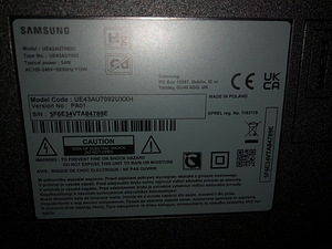 SAMSUNG UE43AU7092UXXH 43'' 4K/Smart 3840x2160 Wireless LAN (4 foto / 5)
