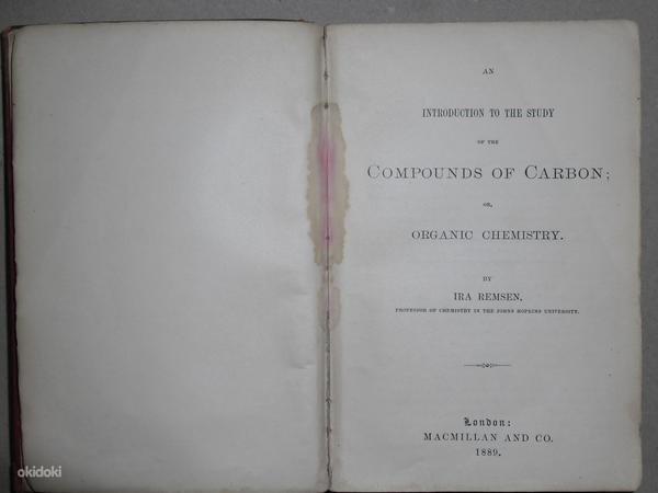 Keemiaraamat (inglise keel) 1889 (foto #2)