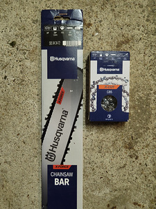 Husqvarna 3/8" mootorsaele 50cm juhtplaat, kett ja veotähik (1 foto / 2)