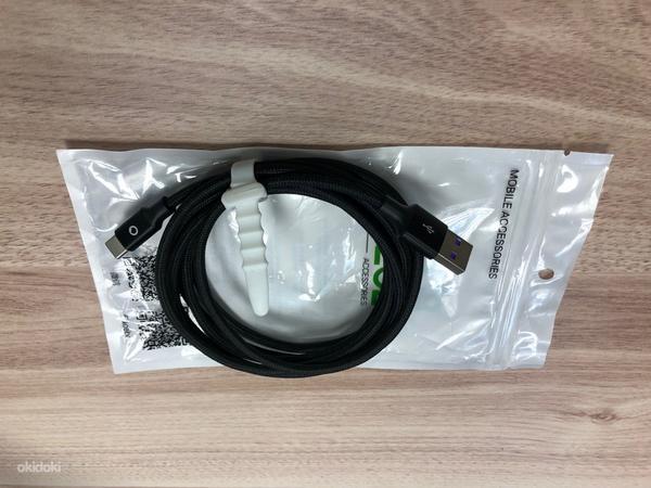 Fast Charging Cable USB - Type C, textile, 1.5 m (foto #2)