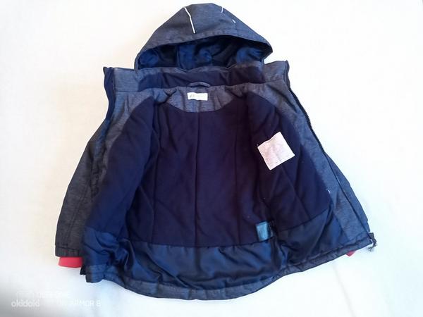 Джинсового цвета куртка детская H&M 116см (фото #1)