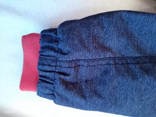 Джинсового цвета куртка детская H&M 116см (фото #5)