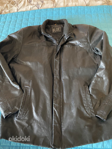 Кожаная мужская куртка размера M/L (фото #3)