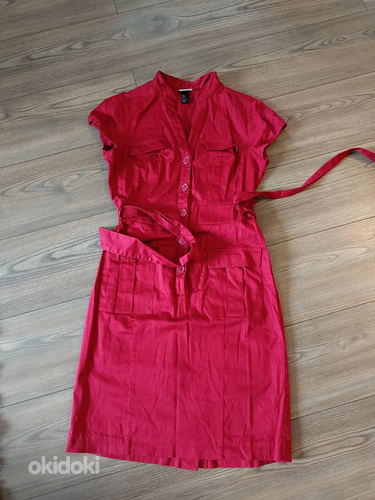 Бордовое платье S-M (фото #1)