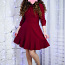 Торжественное платье бордового цвета s. М (фото #1)