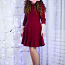 Торжественное платье бордового цвета s. М (фото #2)