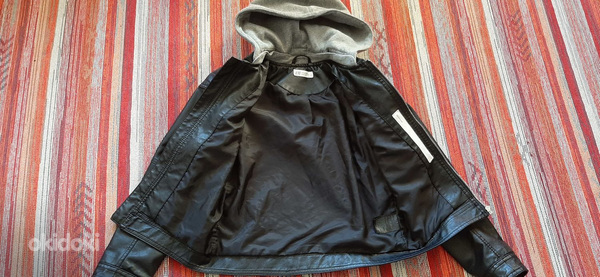 Кожаная куртка H&M весна/осень. Размер: 140. (фото #6)