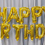 Õhupall Happy Birthday Õhupallid Kuldne komplekt (foto #2)