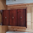 Деревянная мебель (витринный шкаф, тумбочка, полка) (фото #2)
