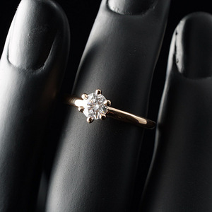 Kuldsõrmus teemandiga 0,54ct (3 foto / 5)