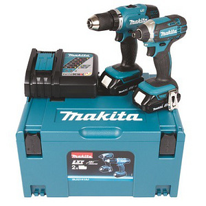 Makita DLX2141AJ Taiskomplekt (DDF453, DTD152, DC18RC, 2 Akut, kohver) (1 foto / 2)