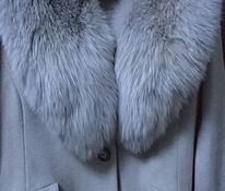 Зимнее пальто с натуральным мехом, размер - L
