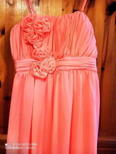 Шикарное розовое платье - L (фото #3)