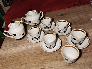 Vintage kohvikomplekt kuuele inimesele GFZ (3 foto / 3)