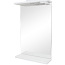 Зеркало Декор с полкой 50 см, белое, влагостойкий МДФ новое (фото #1)