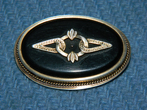 Серебряная брошь 875 пр