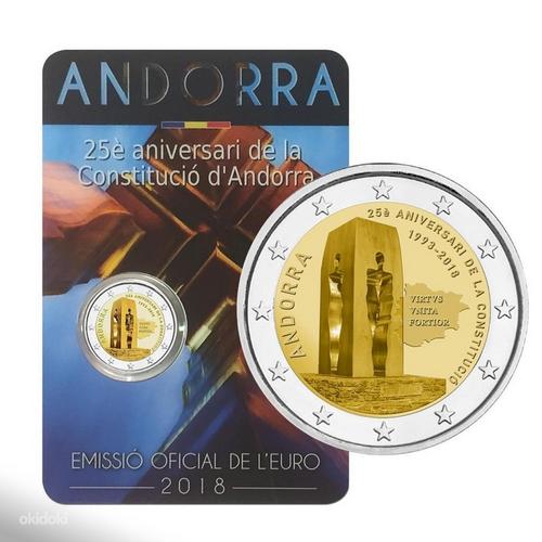 Andorra 2 euro 2018 Andorran Constitution (фото #1)