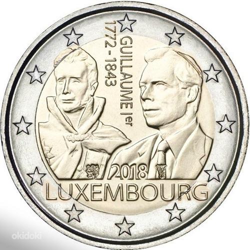 Люксембург 2 евро 2018.г "Grand Duke Guillaume Ist" UNC (фото #1)