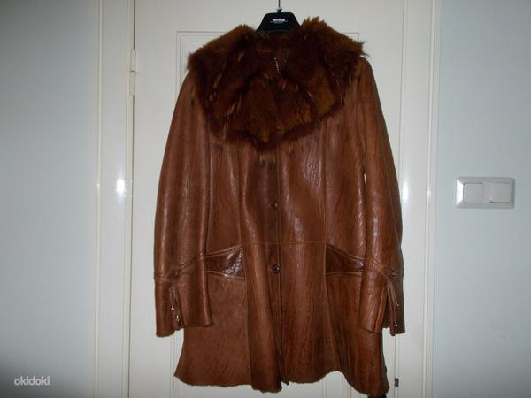 Кожаная куртка р.L, 116cm (фото #3)