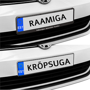 Auto PD krōpsuga numbrialus (raamita/kruvideta) (1 foto / 8)