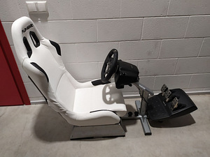 Valge Playseat rallitool Xbox Playstation, ilma roolita (1 foto / 5)