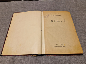 Raamat Kärbes. A.H.Tammsaare. 1917 (2 foto / 2)