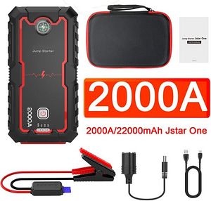 Võimas käivitusabi, akupank 2000 A, 22000 mAh, jump starter (1 foto / 7)