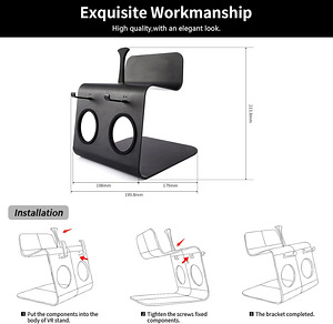 GOMRVR Oculus/Meta Quest 2 Halo Strap ja Stand (3 foto / 4)