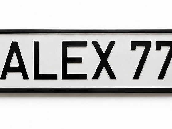 Müüa eriline registreerimisnumber ALEX 777