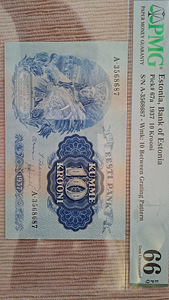 EW 10 krooni 1937a. PMG 66