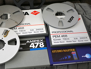 Tühjad poolid akai,agfa,ampex (1 foto / 1)