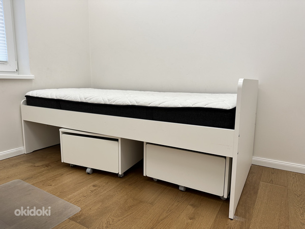 Voodi + madrats IKEA 90 x 200 (foto #1)