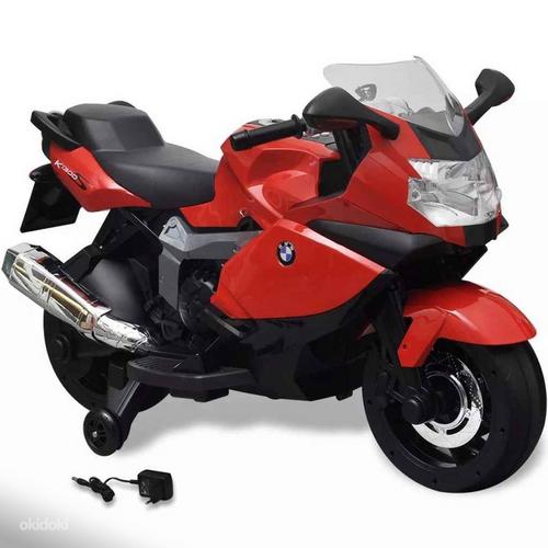 Электрический мотоцикл детский BMW 283, красный (фото #1)
