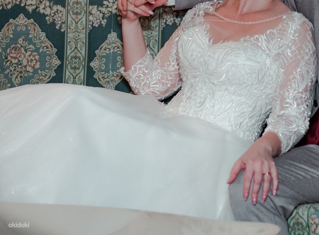 Свадебное платье 42-46сВнутри платья, подъюбник украшение дл (фото #6)