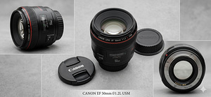 Canon EF 50mm f/1.2 L USM objektiiv (1 foto / 1)