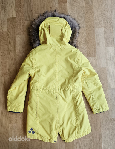 Зимняя куртка Huppa с настоящим мехом. Размер 128 (фото #3)