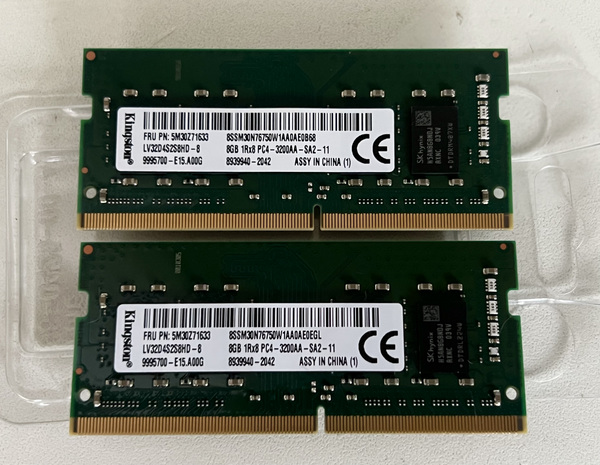 16GB (2x8GB) DDR4 3200MHz SO-DIMM Kingston