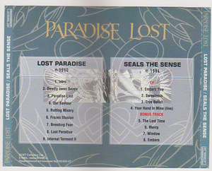 CD Paradise Lost-Lost Paradise,1990+EP Seals The Sence,1994+ (2 foto / 3)