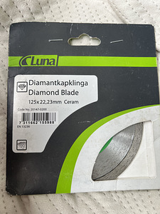 Teemantlõikeketas Luna Ceram 125 x 22,23 mm (1 foto / 1)