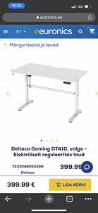 Deltaco Gaming DT410 reguleeritav laud (2 foto / 2)