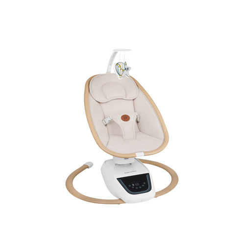 Lionelo Olivia Beige Natural — детское кресло-качалка и шезлонг