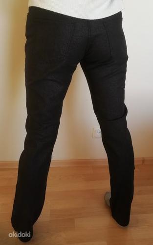 Новые Блестящие черные брюки / джинсы 40 (фото #6)